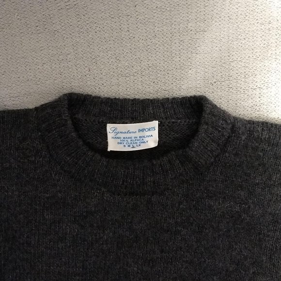 100% Alpaca Handmade in Brazil Sweater, EUC - Picture 2 of 5